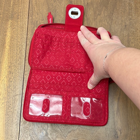 Vera Bradley Red Quilted Wallet - Picture 4 of 5